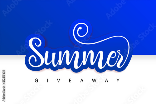 Summer Giveaway Contest Banner. Enter to Win