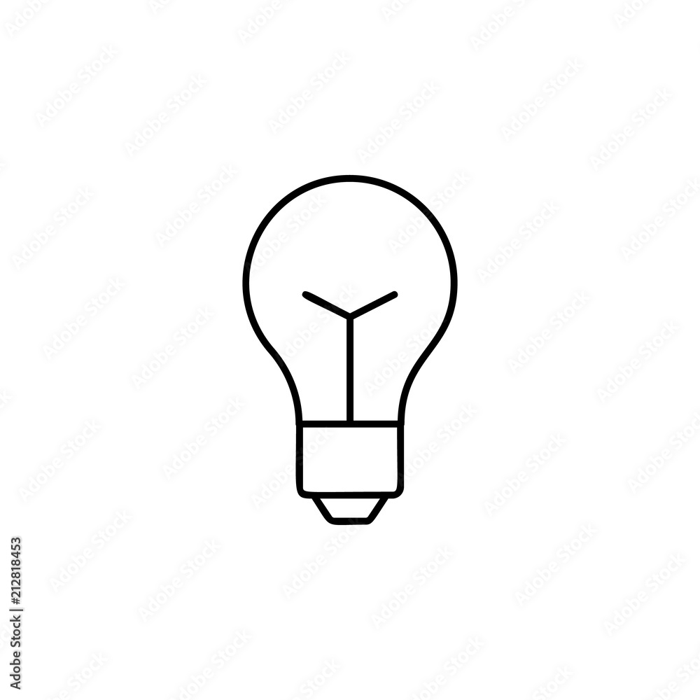bulb icon. Element of automation icon for mobile concept and web apps. Thin line bulb icon can be used for web and mobile. Premium icon bulb icon. Element of automation icon for mobile concept and web apps. Thin line bulb icon can be used for web and mobile. Premium icon