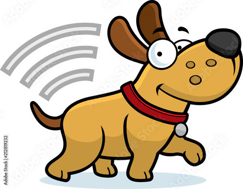  Cartoon Dog With Microchip