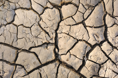 cracks on dried mud, background, texture