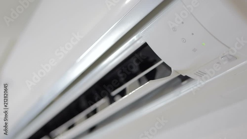 Activation and operation of the air conditioner. Turning the impeller of the outdoor unit