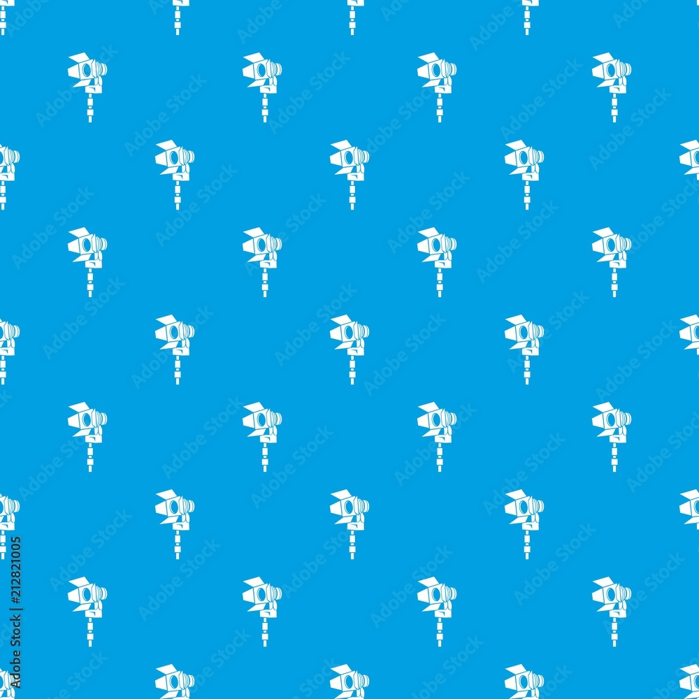 Movie light pattern vector seamless blue repeat for any use
