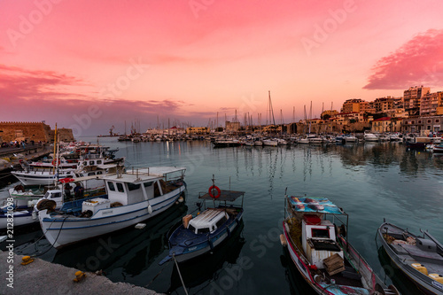 The Venetian Harbor in Heraklion Crete