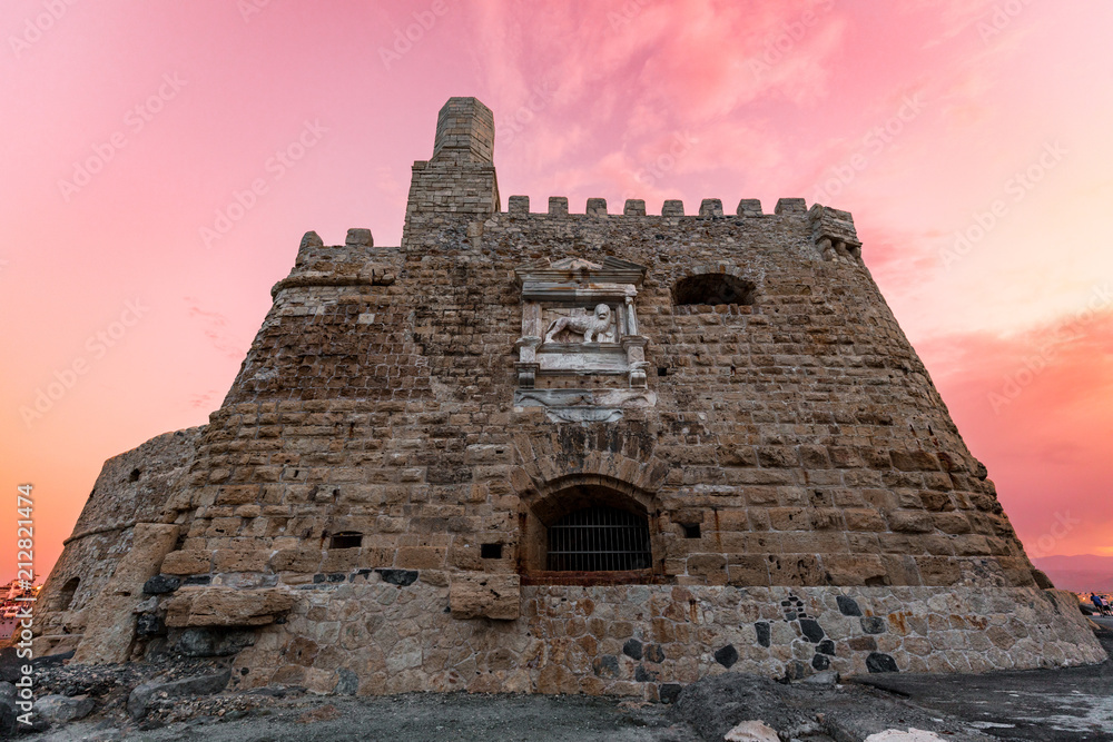 Fortress Kules XIV century in the city of Heraklion Crete