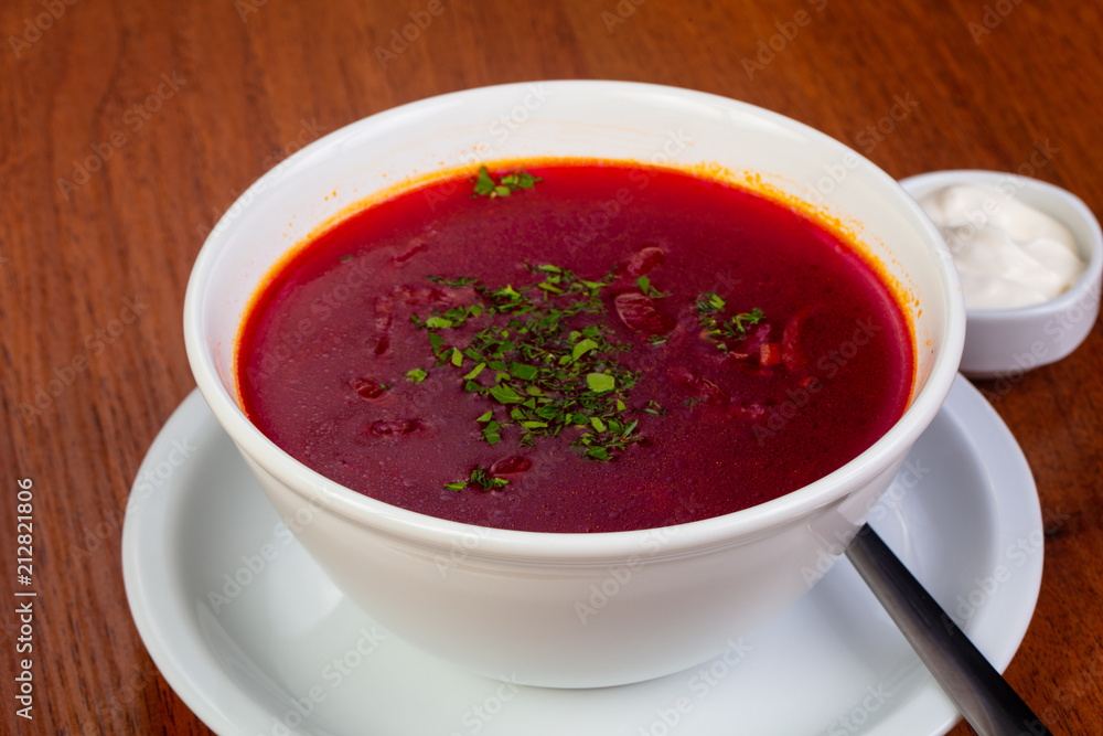 Tasty borsch soup Tasty borsch soup