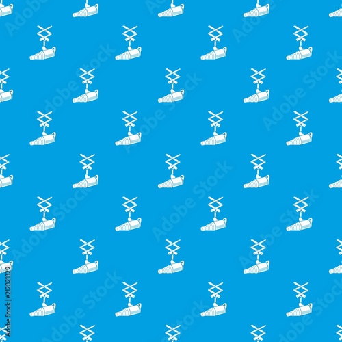 Studio flash with a conical snoot pattern vector seamless blue repeat for any use