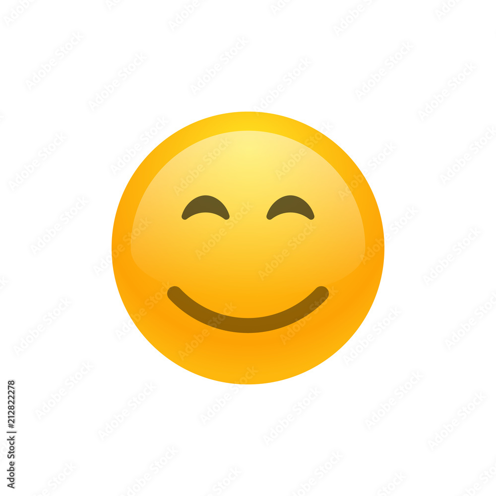Smile face emoji vector icon Smile face emoji vector icon