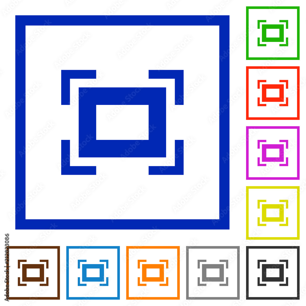 Full screen flat framed icons Full screen flat framed icons