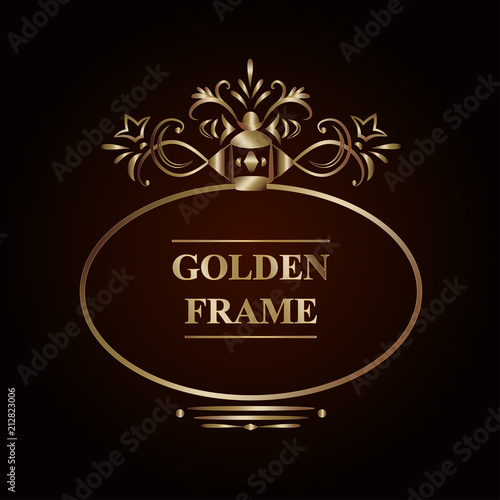 Golden frame