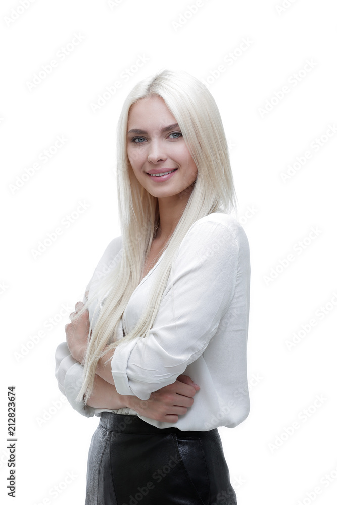 Portrait of confident young woman. Portrait of confident young woman.