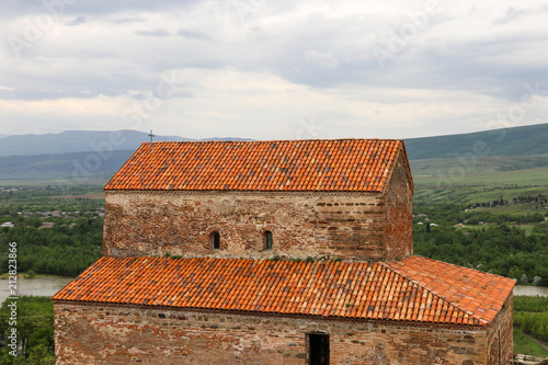 Uplistsulis Eklesia (Prince's Church) in ancient cave city of Uplistsikhe, near Gori, Georgia photo