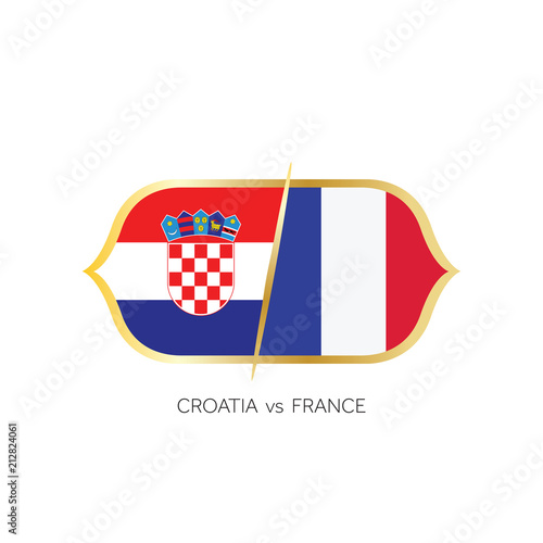 England versus France soccer match vector.