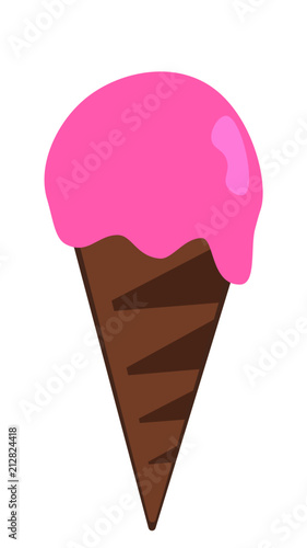 Helado de fresa