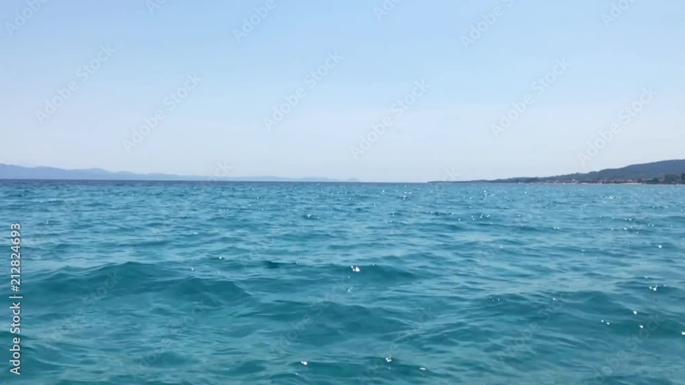 Cruise on the sea with paddle boat Cruise on the sea with paddle boat