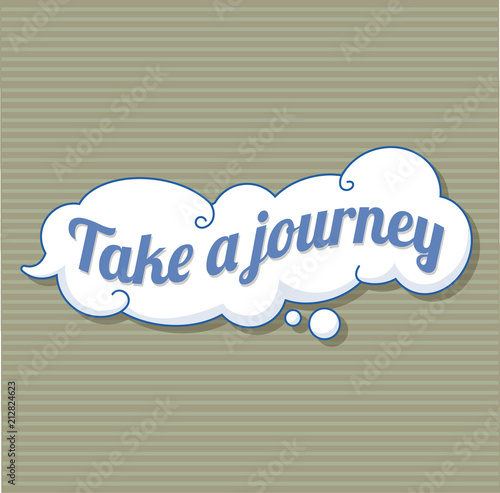 Take a journey sticker icon. Cartoon of take a journey sticker vector icon for web design isolated on white background