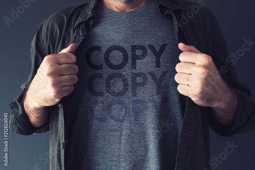 Fotografia Copycat and plagiarism concept