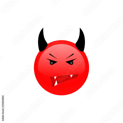 Angry face. Angry icon. Furious emotion.Vector illustration.