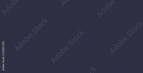Blue seamless knitted texture, wool yarn. 