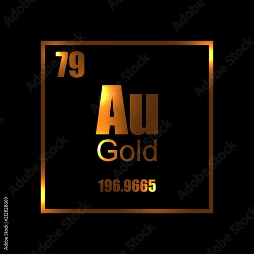 Gold chemistry molecula atom aurum