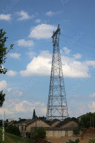 China's power transmission lines