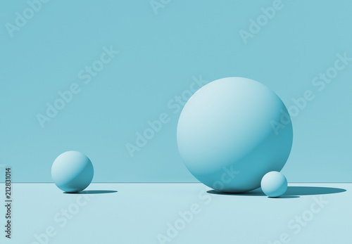 3D illustration geometric balls. Abstract background. Mockup.