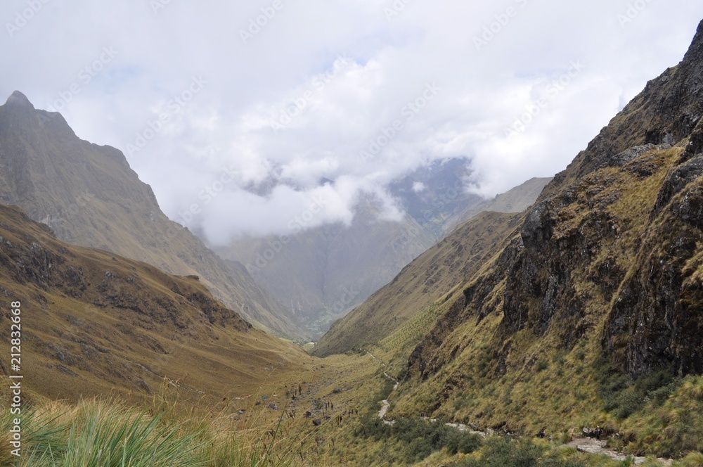 Hiking on the inca trail