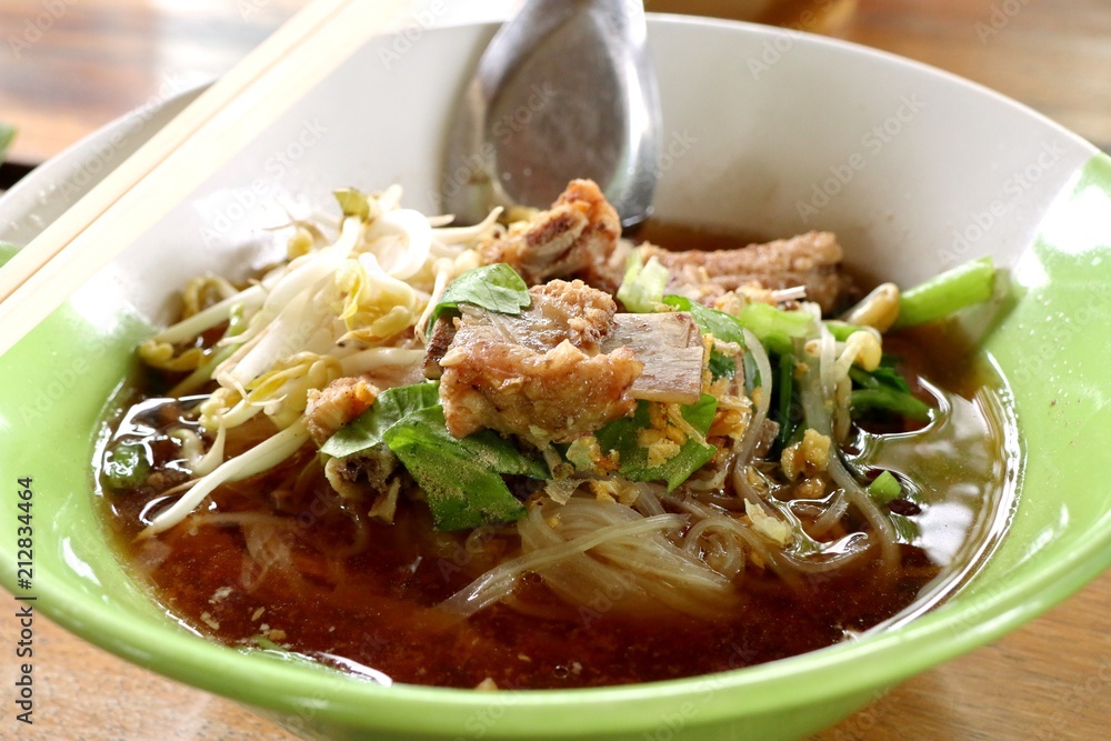 Stewed pork soup with meatball
