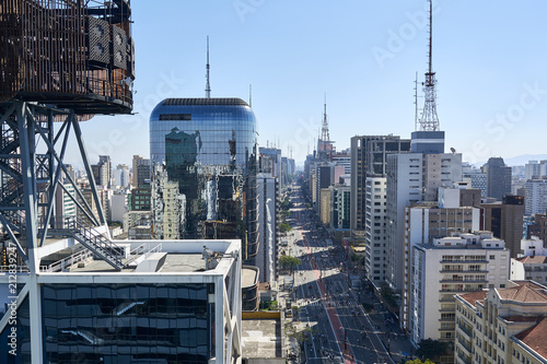 Avenida Paulista in Sao Paulo city.