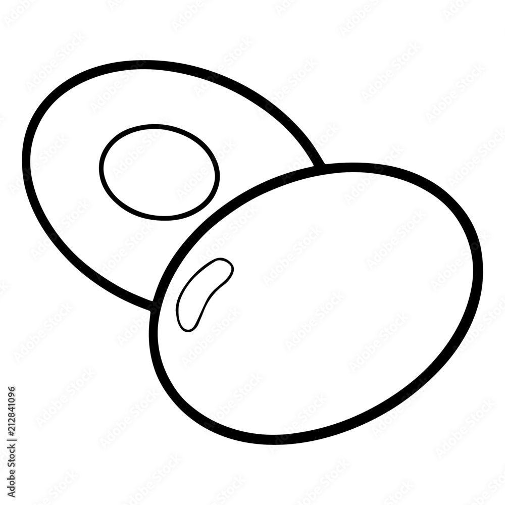 Boiled egg cartoon illustration isolated on white background for ...