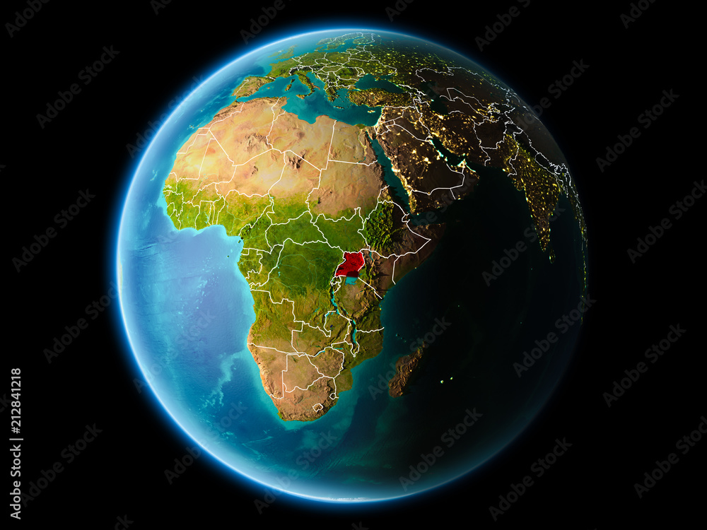 Fototapeta premium Uganda in the evening