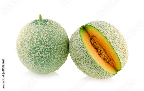 melon isolated on white background