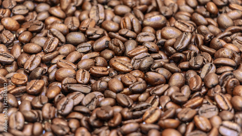 Coffee bean closeup