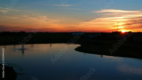 Midwest Sunset in centeral Illinois photo