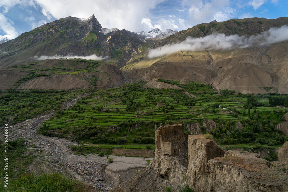 Fototapeta premium Askole village in summer season, K2 trek, Pakistan