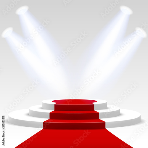 Red carpet with ladder