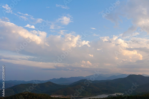 landscape of clouds sky over mountains © kedsirin