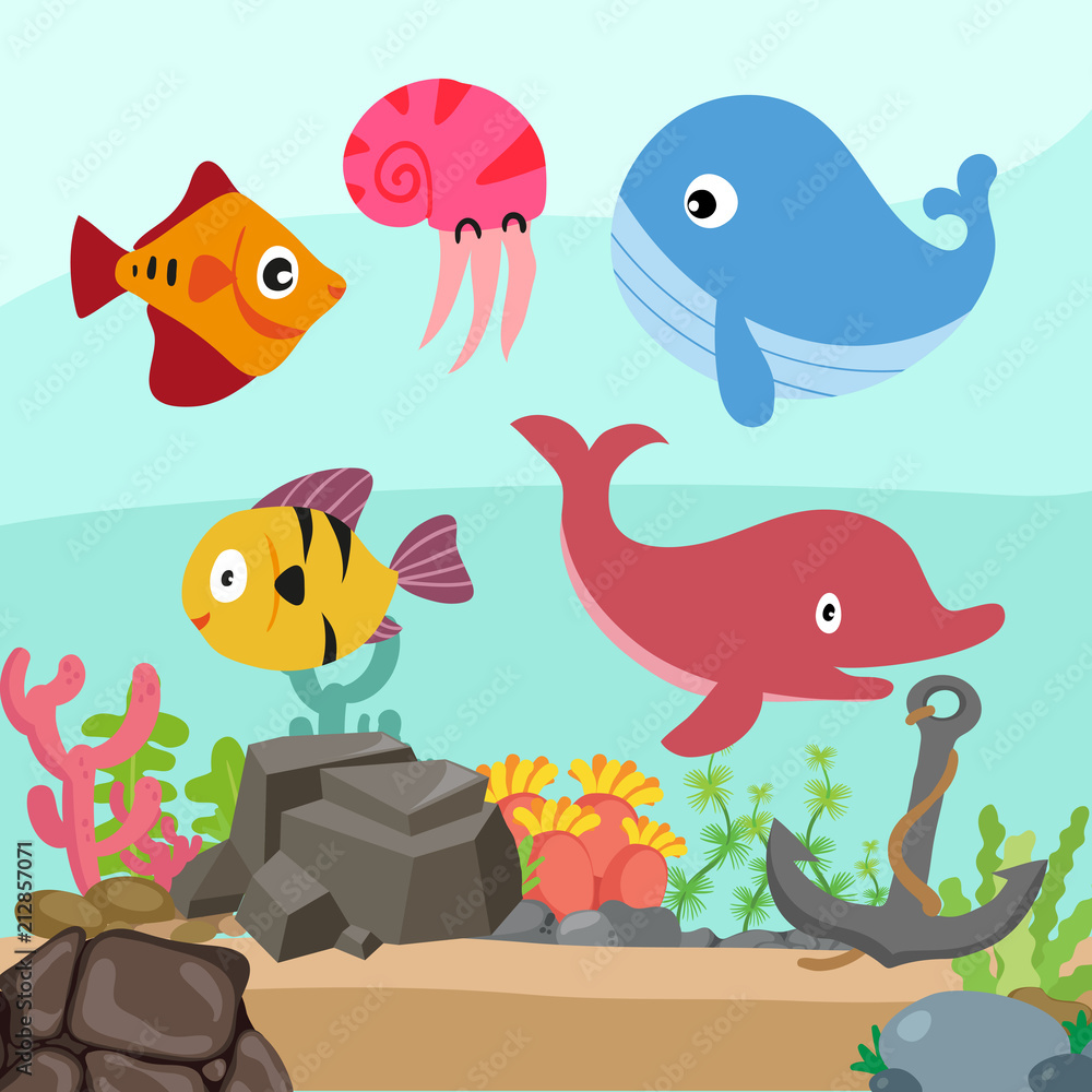 ocean background vector design ocean background vector design