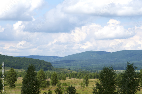 Plain away mountains