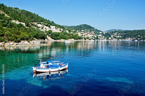 Greece, the island of Ithaki -view of the Kioni photo