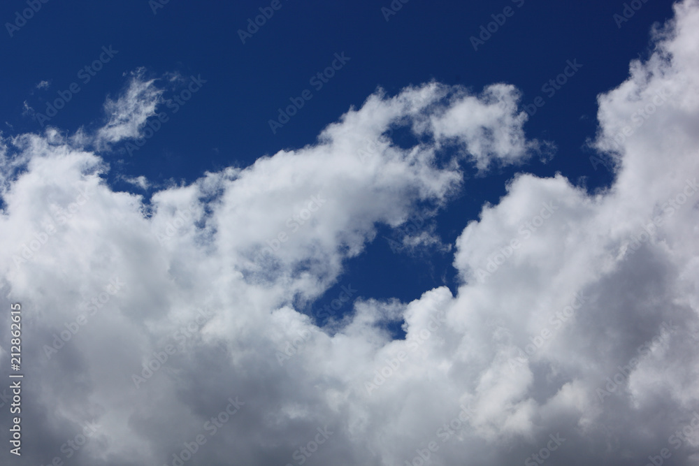 Wolkenhimmel, Cumulus, Haufenwolken Wolkenhimmel, Cumulus, Haufenwolken