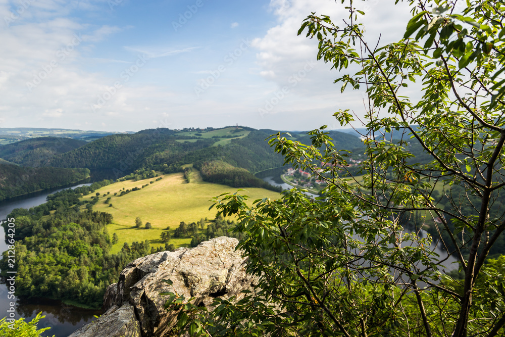 Czech countryside on summer day