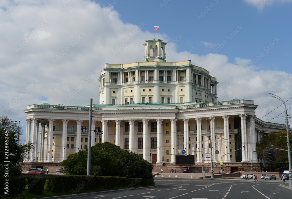 Central academic theatre of the Russian army on Suvorov square in Moscow.