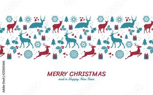 Musterkarte klassisch blau rot