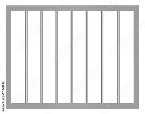 Window in prison with bars vector eps 10