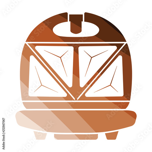 Kitchen sandwich maker icon