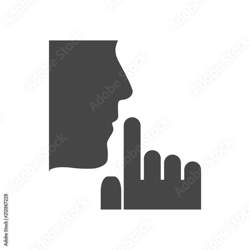Silence icon, Be quiet icon