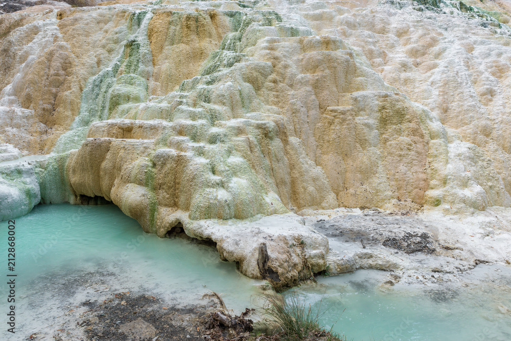 Fototapeta premium Hot Springs of Bagni San Filippo, Italy