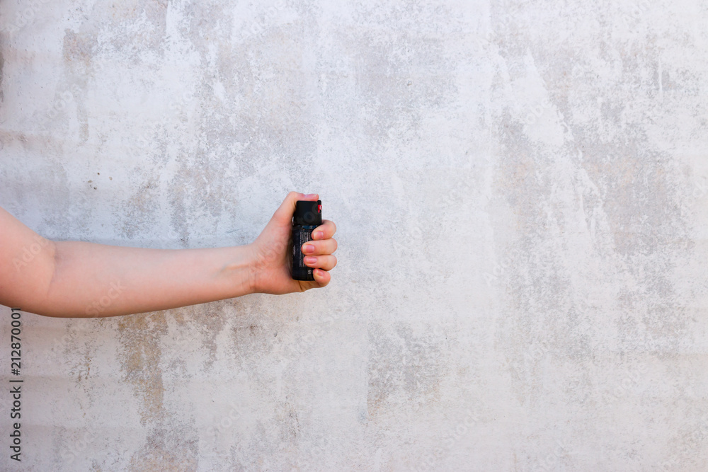 self-defense means pepper spray Stock Photo | Adobe Stock