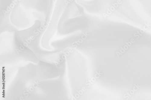 White fabric texture for background and design  beautiful pattern of silk or linen.