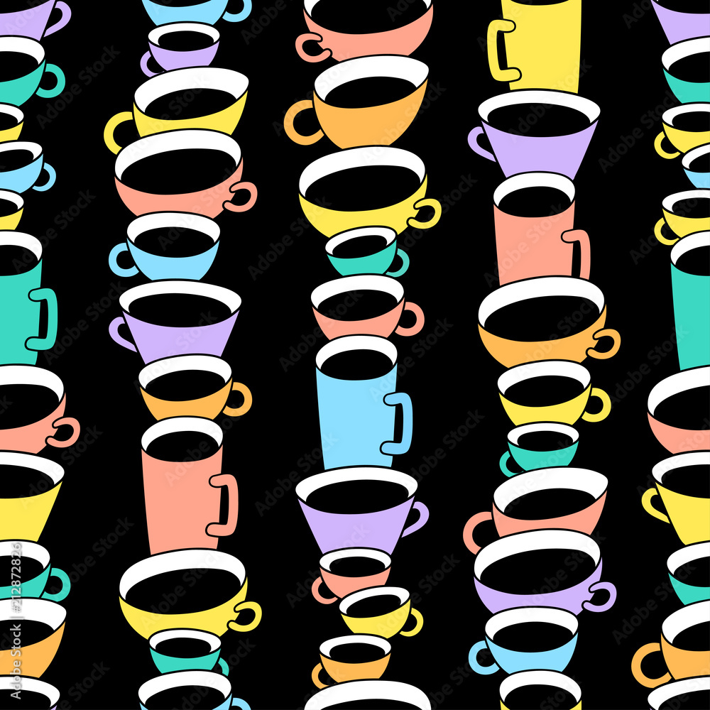 coffee cups seamless pattern coffee cups seamless pattern